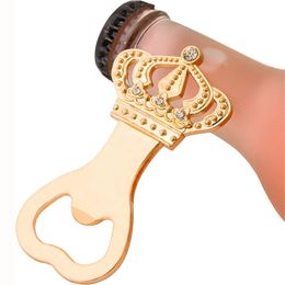 Gold Crown Bottle Openers with Gift Box Wedding Favours for Baby Shower Birthday Party Decorations KDJK2211