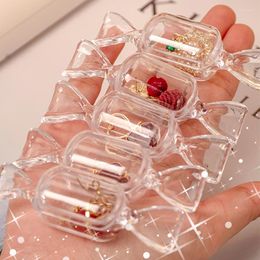 Caschetti per gioielli 5pcs Mini Candy Scatola trasparente Scatole di plastica a forma di dolce Porta Organizzatore Organizzatore di imballaggio Gift