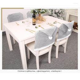 Chair Covers Christmas Decor Back Cover For Home Party Holiday Dinner Table Textile