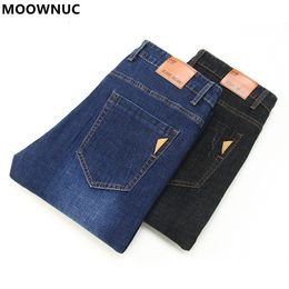 Jeans da uomo Primavera e Autunno Moda classica Versatile Tinta unita Stretch Casual Slim Pantaloni di alta qualità 28-40 221128