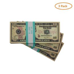Replica US party Fake money kids play toy or family game paper copy banknote 100pcs pack Practise counting Movie prop 20 dollars F187V 6H4Z0
