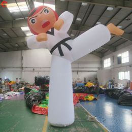 Delivery outdoor activities giant advertising Character Inflatable Karate Man Taekwondo boy for sale