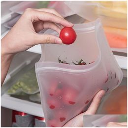 Food Storage Organisation Sets Eva Food Fresh Bag Refrigerator Cleaning Organiser Sealed Rec Transparent Storage Containers Kitche Dhzc1
