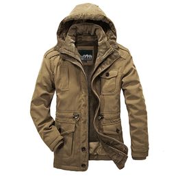 Mens Down Parkas Outdoor Winter Jacket For Windbreak Thick Warm Quality Cashmere Liner Detachable 2 in 1 Coats L4XL 221128