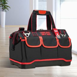 Tool Bag Large Space Multi-Function Multi-Pocket Waterproof Anti-Fall Storage 1680D Oxford Cloth Electrician 221128