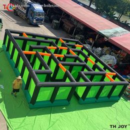 8x8m giant Inflatable Labyrinth Puzzel Maze Arena Maze Tag Carnival Game for sale