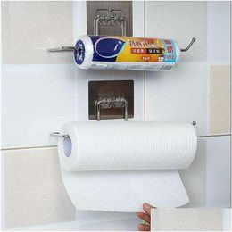 Storage Holders Racks Hanging Toilet Paper Holder Rack Roll Papers Holders Bathroom Towel Stand Kitchen Home Storage Racks 2022021 Dhnic