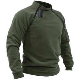 Giacche da uomo US Giacca tattica da esterno Abbigliamento da caccia Cerniere calde Pullover in pile Uomo Cappotto antivento Autunno Inverno Biancheria intima termica 221124