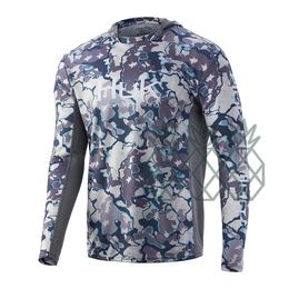 Outdoor TShirts HUK Hoodie Fishing s Summer Long Sleeve Performance for Wear Antiuv Breathable Camisa De Pesca 221128