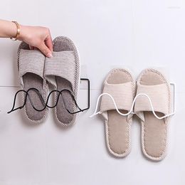 Clothing Storage Hanging Shoe Shelves Wall Mounted Rack Organizer Metal Holder For Sandals Slippers Great Home Bathroom