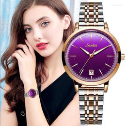 Wristwatches Relogios Feminino Women Watches SUNKTA Top Watch Quartz Waterproof Women's Wristwatch Ladies Girls Fashion