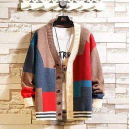 Men's Sweaters Top Grade Autumn Winter Designer Brand Luxury Fashion Knit Cardigans Sweater Men Casual Trendy Coats Jacket Men Clothes 221128