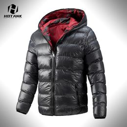 Mens Down Parkas Brand Men Winter Warm Windproof Thick Jacket Casual Camo Coat Detachable Hat Slim Zipper 221128