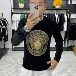 Higher Version Medusa Sweater Mens Sweatshirt Hot Drill Long Sleeve Tshirt Vers Designer Hoodie Men Women Pullover Sweaters 4xl 5xl