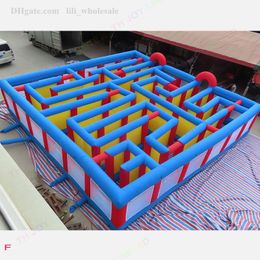 8x8m / 10x10m giant Inflatable Labyrinth Puzzel Maze Arena Maze Tag Carnival Game for sale