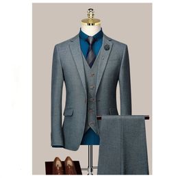 Erkekler Suits Blazers Özel Yapımı Damat Gelinlik Blazer Pantolon İş Üstü Klasik Klasik Pantolon 15831704 221124