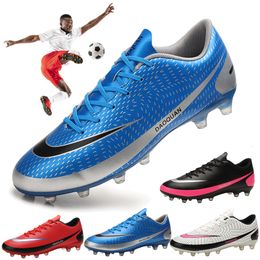 Dress Shoes Large Size Ultralight Football Children Outdoor Training TF FG Turf Sports Unisex 32-48# 221125