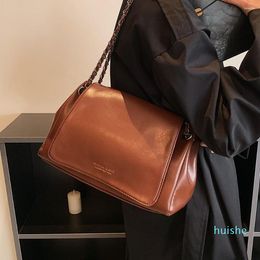 Evening Bags Toptrends Large Chain Side Shoulder For Women Winter Luxury Designer Crossbody Flap Purse Satchel Work Ladies Handbags