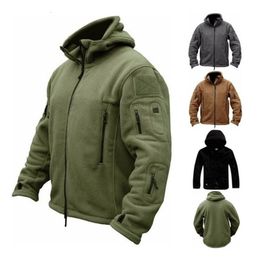 Men's Jackets Military Fleece Tactical Outdoor Thermal Ventilation Sports Polar Casual Hooded Sweater 221124