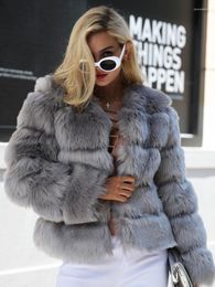 Women's Fur Faux Coat Autumn Winter Women Fluffy Jacket High Quality Ladies Short Furry Fashion Teddy