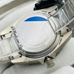 ZF V5 25500 A2824 Titanium Automatic Mens Watch 42mm Ceramic Bezel Blue Dial White Markers Titaniums Bracelet Super Edition Watche2730