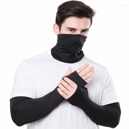 Knee Pads Unisex Cooling Arm Sleeves Elbow Cover Cycling Run Fishing UV Sun Protection Outdo Nylon Cool Face Mask