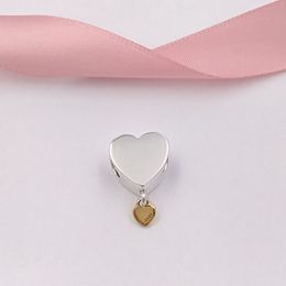 925 Sterling Silver Beads Two Hearts Charm Charms Fits European Pandora Style Jewellery Bracelets & Necklace 796558 AnnaJewel