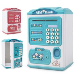 Storage Boxes Bins Money With Fingerprint Piggy Bank Electronic ATM Savings For Coins Cash Safe Large Coin Password Lock Children 221128