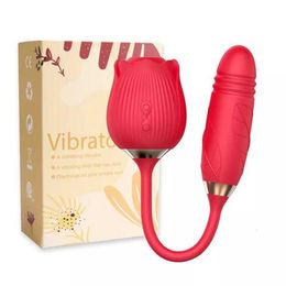 Sex Toy Massager New Dropship Double Rose 2.0 Tongue Licking Sucker Vaginal Sucking g Spot 2 in 1 y Toys for Women Sex toy Vibrator