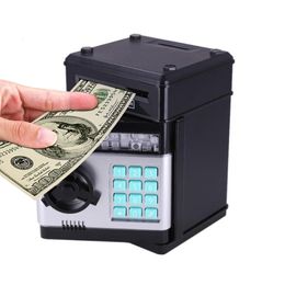 Storage Boxes Bins Electronic Password Money Lock Bank Automatic Coins Cash Saving Counter Mini Safe Coin For Child Gifts 221128