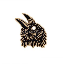 Pins Brooches Gold Plated Butterfly Eagle Brooches For Women Enamel Lapel Pins Funny Animal Badges Denim Shirt Gift Bag Accessories Dhvjg