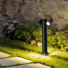 Bollard Lighting Outdoor Garden Lawn Lamp Waterproof Landscape Pathway Spotlight Street Park Villa Holiday Pillar Light