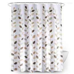 Shower Curtains Curtain For Bathroom With 12 Hooks Polyester Fabric Machine Washable Waterproof