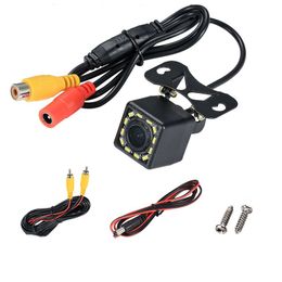 Wide Angle HD Car Rearview Camera Rear View Video Vehicle Camera Backup 12 LED Night Vision Parking