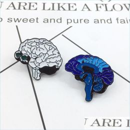 Pins Brooches Pins Brooches Jewellery Human Organs Anatomical Brain Neurology Heart Lung Badge Brooch For Women Men Lapel Dro Dhgarden Dhykm