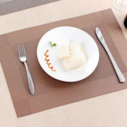 Table Mats 2 Pcs Thickened European Style PVC Western Food Insulation Rectangular Dining Tableware Cup Bowl Mat
