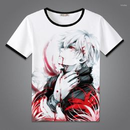 Men's T Shirts Unisex Anime Tokyo Ghouls Kaneki Ken Cotton T-Shirt Tee Shirt Tops