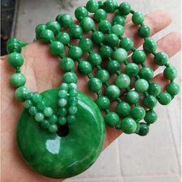 Chains Jewellery NATURE Burma Jade Emerald Safe Bule NELACE PENDANT Sweater Chain