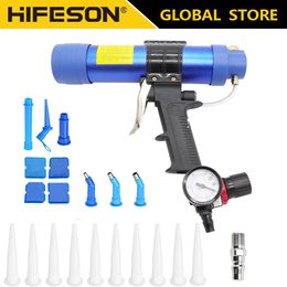 Caulking Gun 310ml Pneumatic Air Sealant Cartridge Silicone Tool Caulk Nozzle Glass Rubber Grout Construction Tools 221128