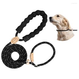 Dog Collars Leash Reflective Nylon Leashes Medium Large Puppy Durable Collar For Big Small Pet Golden Retriever Dogs Accessories