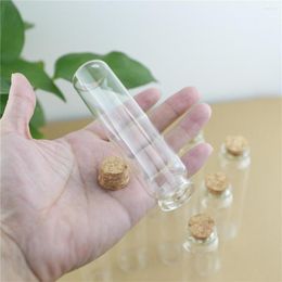 Garrafas de armazenamento 6 PCs/lote 30 120mm 60 ml pequenos frascos de vidro DIY Presente de garrafa de garrafa de garrafa de teste Decoração de casamento de tubo de teste