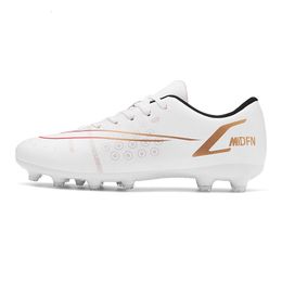 Dress Shoes Ultralight Men Low-Top FGTF Soccer Anti-Slip Ankle Cleats Football Boots Kids Outdoor Grass Training Sneakers 221125