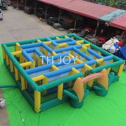 free Delivery outdoor Advertising Inflatables activities 8x8m new design funny game inflatable corn maze custom made Labyrinth for kids and adults