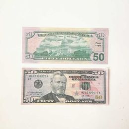 Movie 50% Size prop banknote Copy Printed Fake Money USD Euro Uk Pounds GBP British 5 10 20 50 commemorative toy For Christmas Gifts 103014 3WQHK