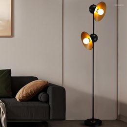 Floor Lamps Nordic Lamp Living Room Creative American Retro Industrial Style Reading Double Head Bedroom Bedside Table