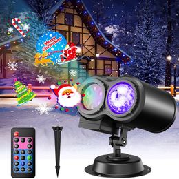 Christmas Decorations Halloween Christmas Projector Lights Outdoor Holiday Projector Lights Waterproof with Remote for House Halloween Xmas Holiday 221125