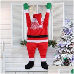 Christmas Decorations Christmas Decorations Santa Claus Climbing Ladder Electric Doll Tree Hanging Ornament Outdoor Indoor Wall Part Dhukk