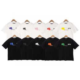 Luxury Mens Designer T Shirt Black white Letter printed shirts Short Sleeve Fashion Brand Designer Top Tees Anti-Shrink Ten colors European size S-XL