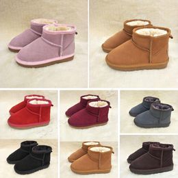 Designer shoes Boys and Girls Style Kids Baby Snow Boots Waterproof Slip-on Children Winter