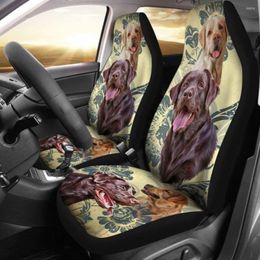 Car Seat Covers Labrador Retriever 115106 Pack Of 2 Universal Front Protective Cover